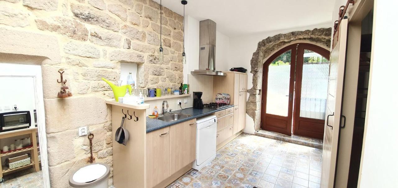 Mas Le Corbery Apartment Largentiere Bagian luar foto